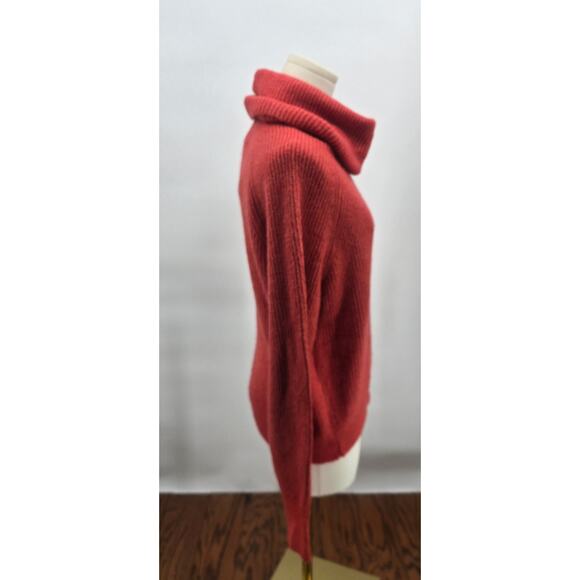 BP Nordstrom 
Coral Red/Coral Long Line Turtleneck Sweater - Picture 2 of 6